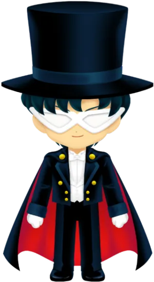 Mysterious Sailor Character PNG Image