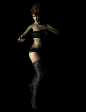 Mysterious_ Warrior_ Pose PNG image with transparent background