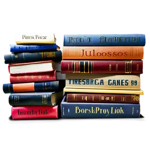 Mystery Books Stack Png 06212024 PNG Image