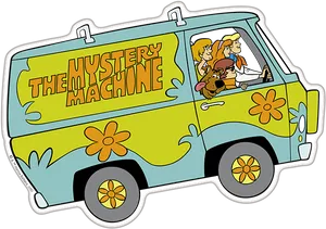 Mystery Machine Scooby Doo Characters PNG Image