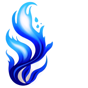 Mystic Blue Flame Graphic PNG 22 PNG image with transparent background