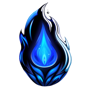 Mystic Blue Flame Graphic PNG rav30 PNG image with transparent background