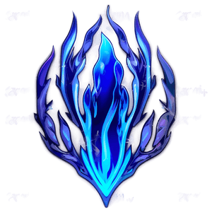 Mystic Blue Flame Graphic PNG tyw PNG image with transparent background