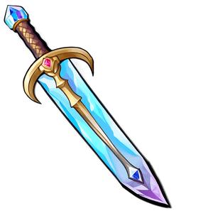 Mystic Diamond Sword Icon PNG skq PNG