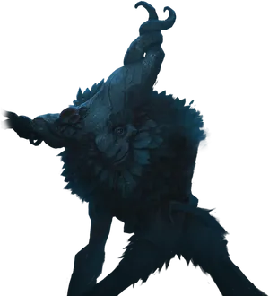 Mystical Beast Fantasy Art PNG Image