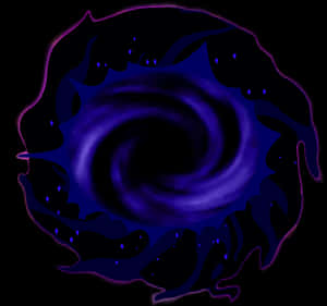 Mystical Blue Portal PNG image with transparent background