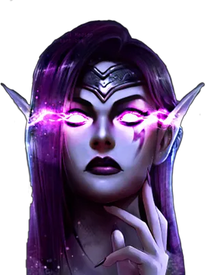 Mystical_ Elf_ Evil_ Eye_ Power.png PNG Image