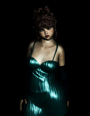 Mystical_ Elf_ Portrait PNG image with transparent background