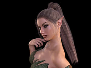 Mystical_ Elf_ Portrait PNG image with transparent background