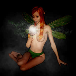 Mystical_ Fairy_ Glowing_ Orb PNG image with transparent background