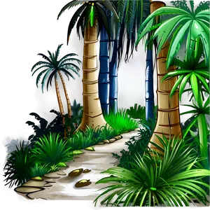 Mystical Jungle Path Png Hxe44 PNG Image