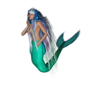 Mystical Mermaid Fantasy PNG Image