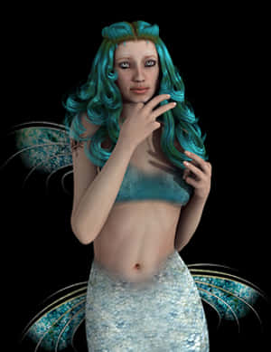 Mystical Mermaid Fantasy PNG image with transparent background