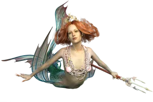 Mystical Mermaid Fantasy PNG Image