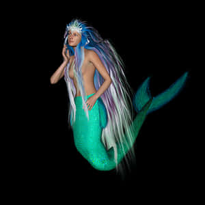 Mystical_ Mermaid_ Fantasy PNG image with transparent background