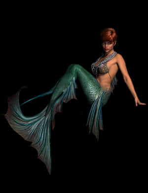 Mystical Mermaid Fantasy PNG image with transparent background