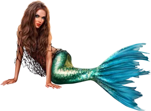 Mystical Mermaid Illustration PNG Image