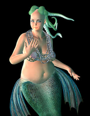 Mystical Mermaid Octopus Hybrid PNG image with transparent background