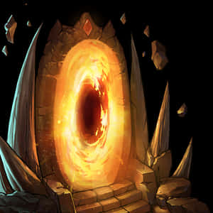 Mystical Portal Artwork PNG image with transparent background