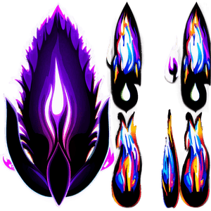 Mystical Purple Flames PNG 06252024 PNG with transparent background