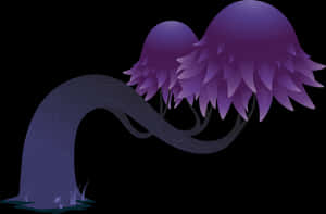 Mystical_ Purple_ Fungi_ Illustration PNG