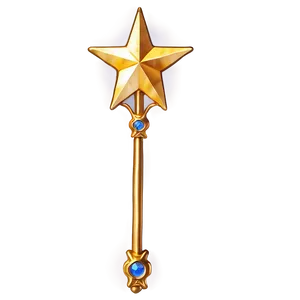 Mystical Star Wand Png Hka PNG Image