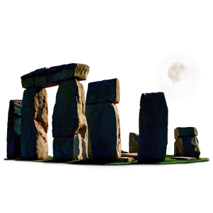 Mystical Stonehenge Under Full Moon Png Cpf48 PNG Image