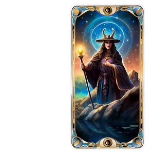 Mystical Tarot Card Template Png 83 PNG Image