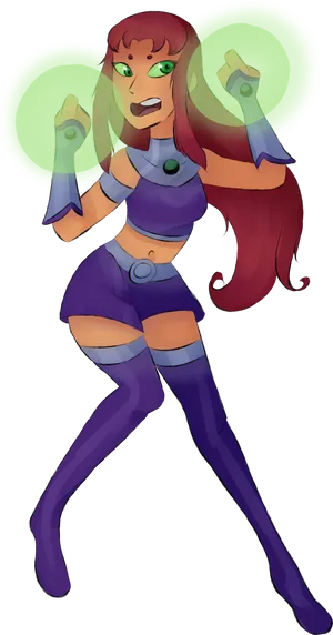 Mystical_ Teen_ Titans_ Character_ Art PNG Image