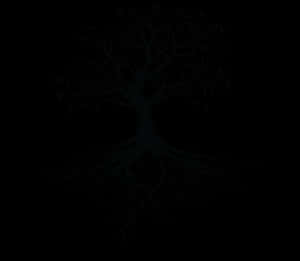 Mystical_ Tree_ Silhouette_ Roots_and_ Branches PNG image with transparent background