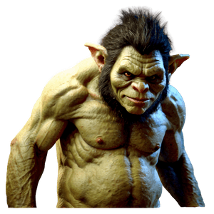Mystical Troll Creature PNG ifn PNG image with transparent background