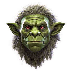 Mystical Troll Creature PNG ovl PNG image with transparent background
