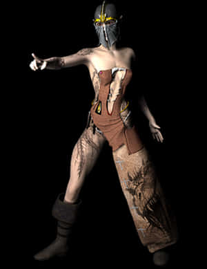Mystical_ Warrior_ Figure PNG image with transparent background