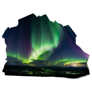 Mystifying Aurora Over Landscapes Png Igx PNG Image