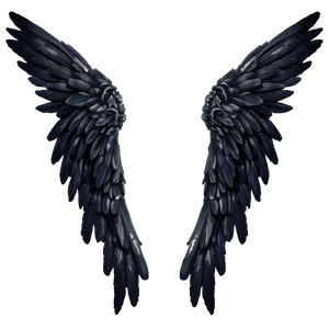 Mythical Black Angel Wings PNG fki PNG
