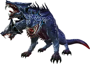 Mythical Cerberus Three Headed Beast.png PNG Image