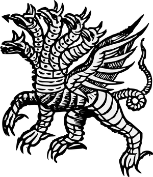 Mythical Hydra Illustration.png PNG Image