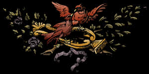 Mythical Phoenix Rebirth Illustration PNG with transparent background