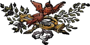 Mythical Phoenix Rebirth Illustration PNG Image