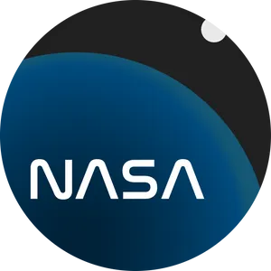 N A S A Logo Blue Sphere PNG Image