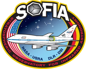 N A S A S O F I A Mission Patch PNG Image