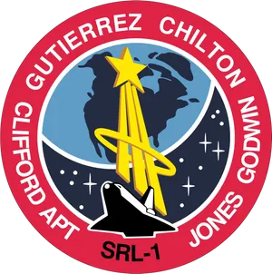 N A S A_ Space_ Shuttle_ Mission_ Patch_ S R L1 PNG Image