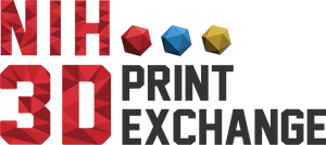N I H3 D Print Exchange Logo PNG image with transparent background