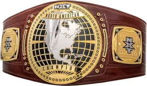 N X T North American Championship Belt PNG Image