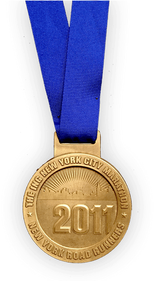 N Y C Marathon Medal2011 PNG image with transparent background