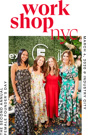 N Y C Workshop Event Womenin Summer Dresses2020 PNG Image