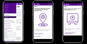 N Y U Mobile App Screenshots PNG image with transparent background