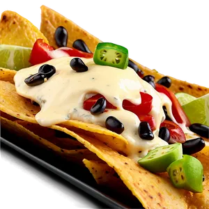 Nachos With Aioli Drizzle Png Jso97 PNG Image