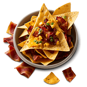 Nachos with Bacon Bits PNG jrj PNG image with transparent background