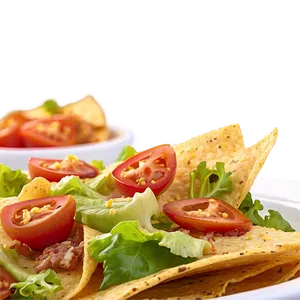 Nachos With Caesar Salad Topping Png 06122024 PNG Image